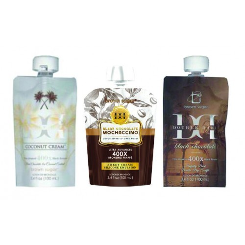 Tan Inc Double Dark Black Chocolate Pouches