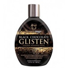 Black Chocolate Glisten Golden Shimmery Glow Tanning Lotion 13.5 oz